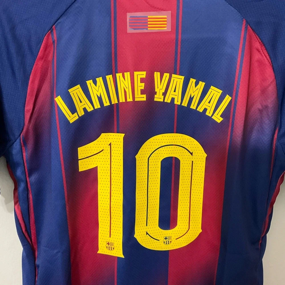 LAMINE YAMAL #10 Barcelona 2025-26 Home Kids Set ⚽️🥅🔥